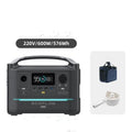 Rui Pro 720Wh portable power station with LCD display and multiple output ports including USB-C and AC sockets