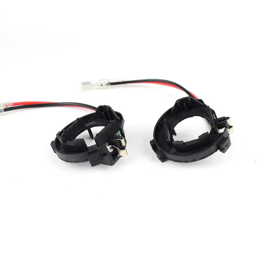 Black H7 LED headlight adapter bracket for Volkswagen Golf 5 Jetta MK5 GTI conversion