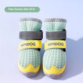 Cartoon style dog shoes in Bondi Blue colour for summer heat protection