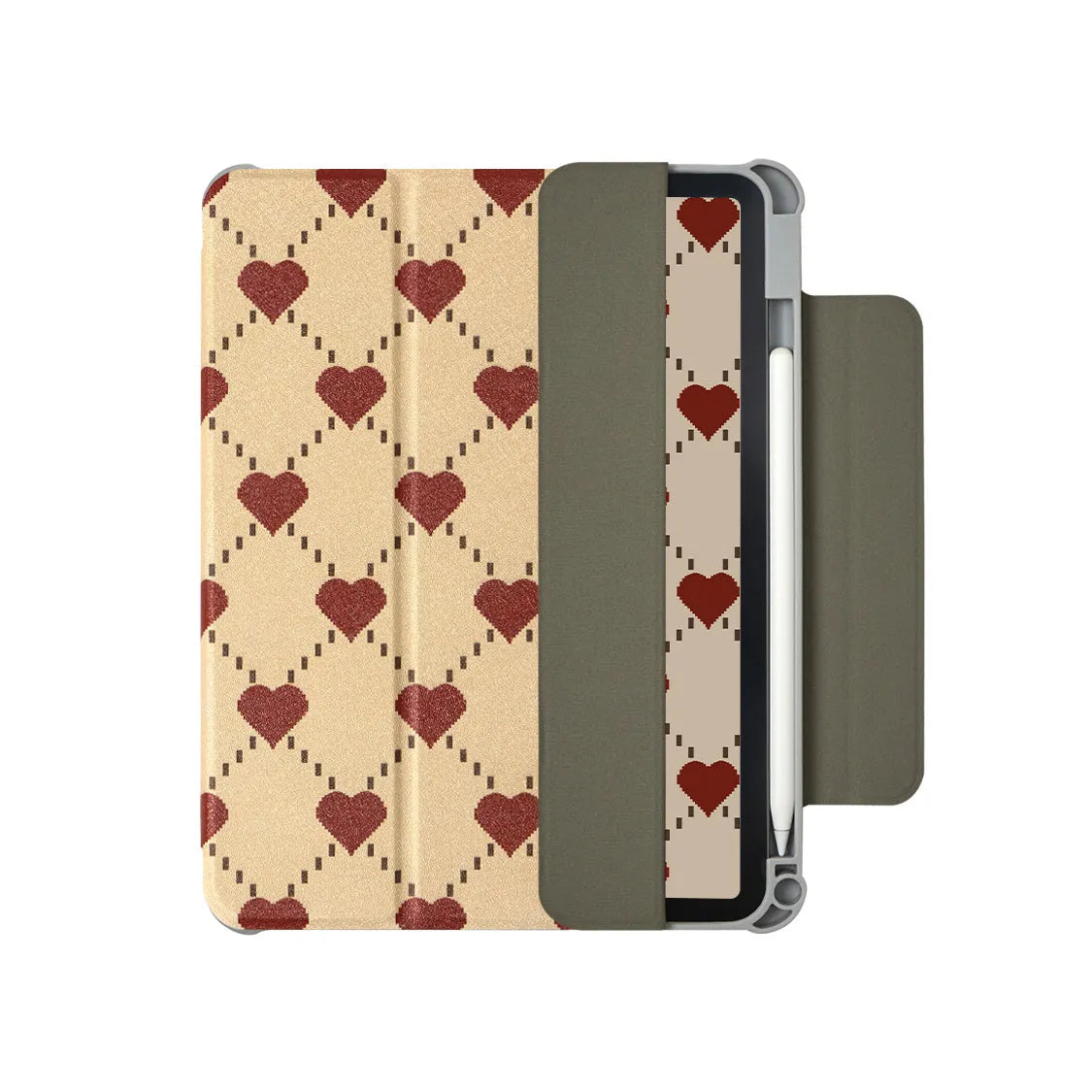 Magnetic polyurethane protective shell for iPad Air 4 and Air 5 tablets with double-sided clips
