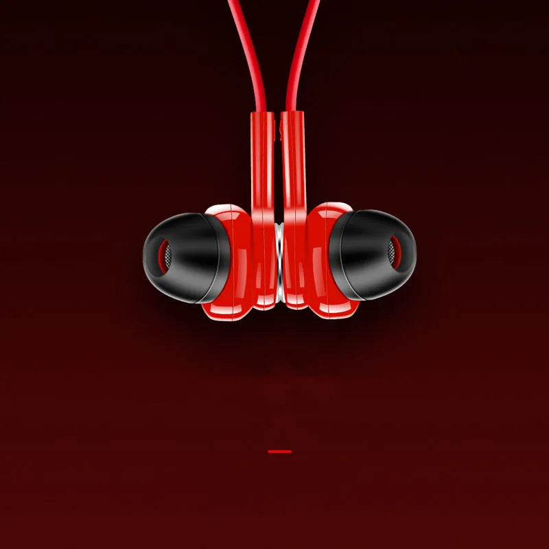 G03 sports Bluetooth earphones with neckband design in black, red, and white colour options