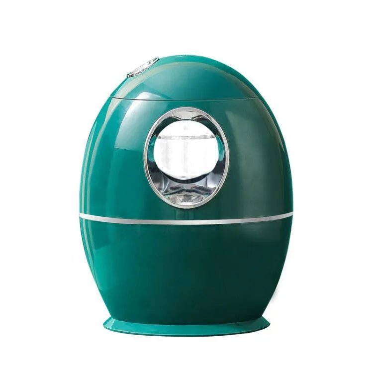 White round aromatherapy humidifier with USB cable and 800ml water tank