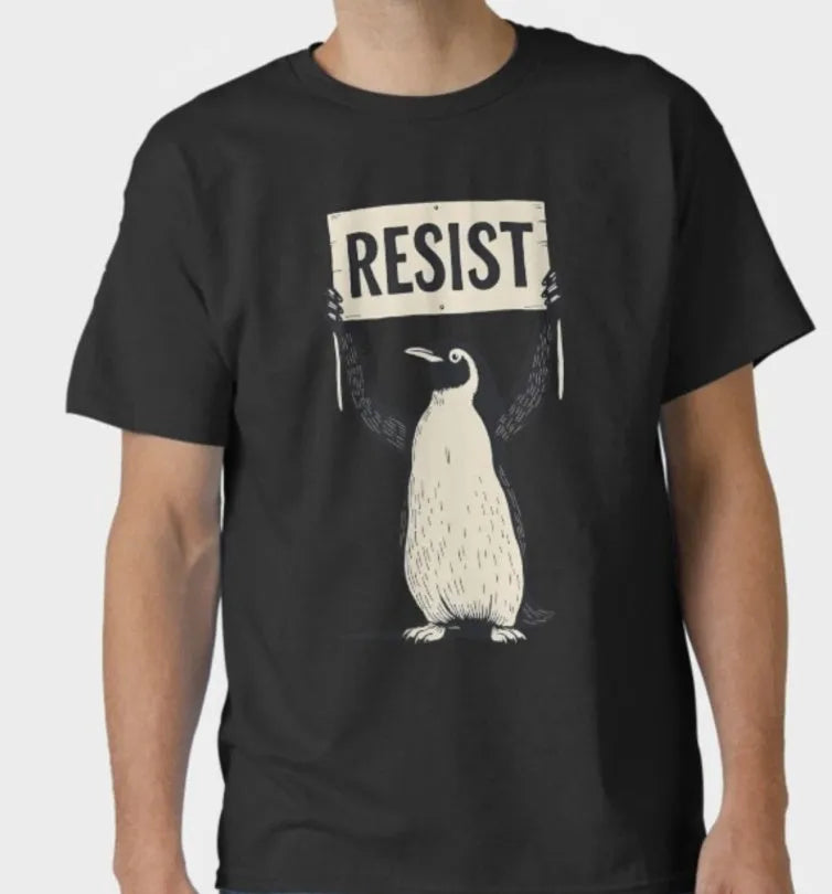 Loose straight cut cotton t-shirt in black, green, or white with short sleeves and a round neck
