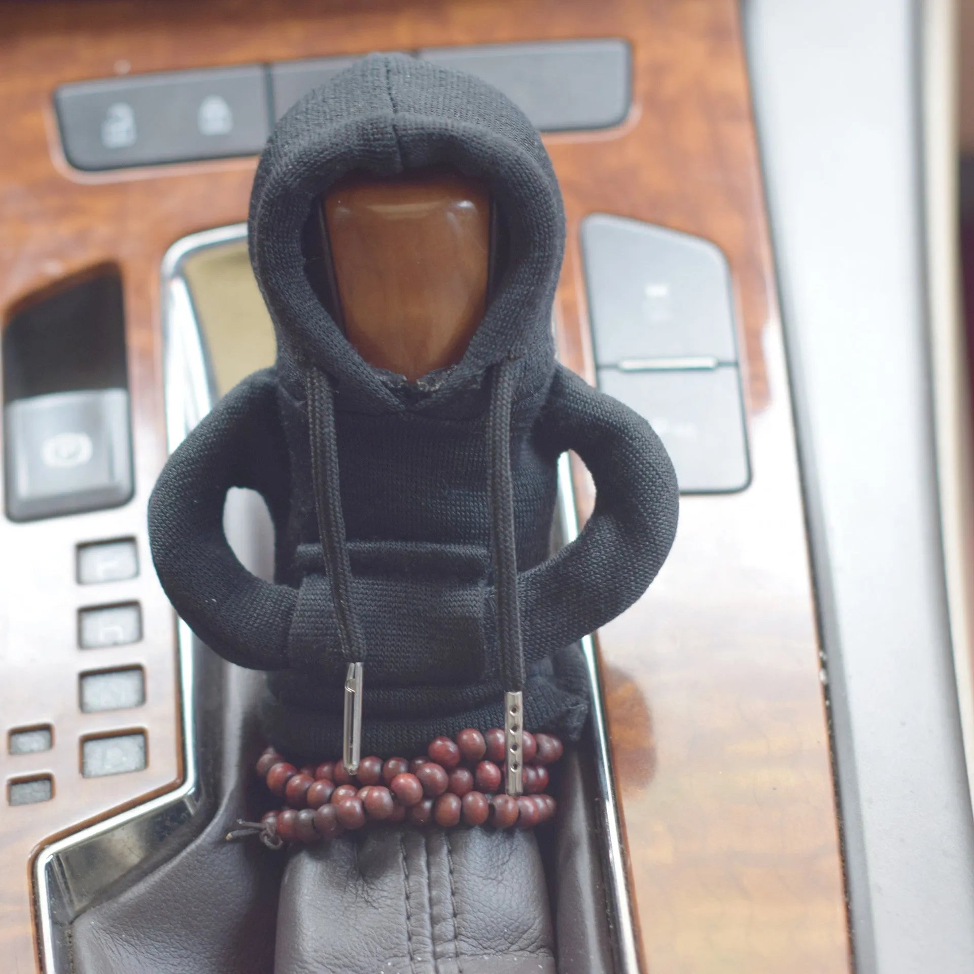 Velvet car gear handle sleeve in Dutch velvet fabric showing colour and fit options