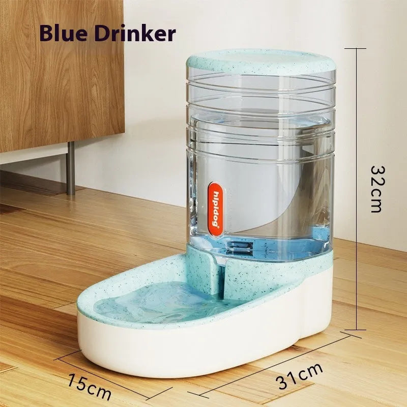 Automatic 3.8 litre pet water fountain in blue, grey, green or pink for cats and dogs