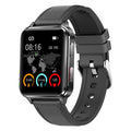 Multi-sport smartwatch with 1.70-inch screen showing fitness metrics on blue silicone wristband