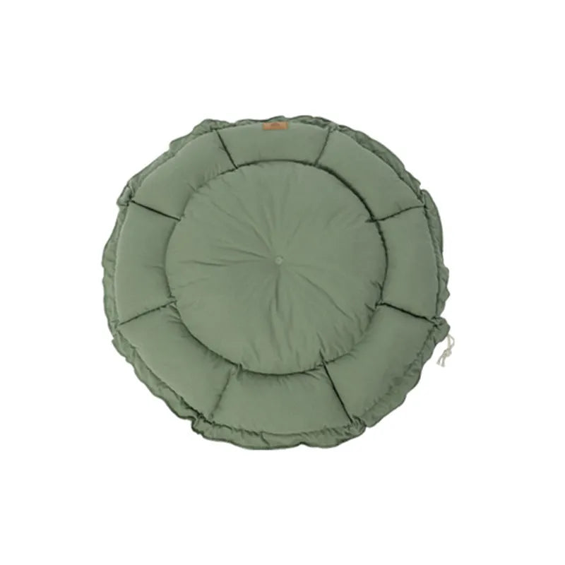 Reversible donut pet bed for cats and small dogs with removable cover in grey colour