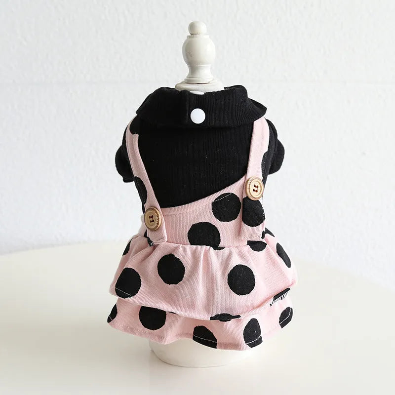 Adjustable lapel strap dog clothing in four-legged and skirt styles, sizes XS to XL