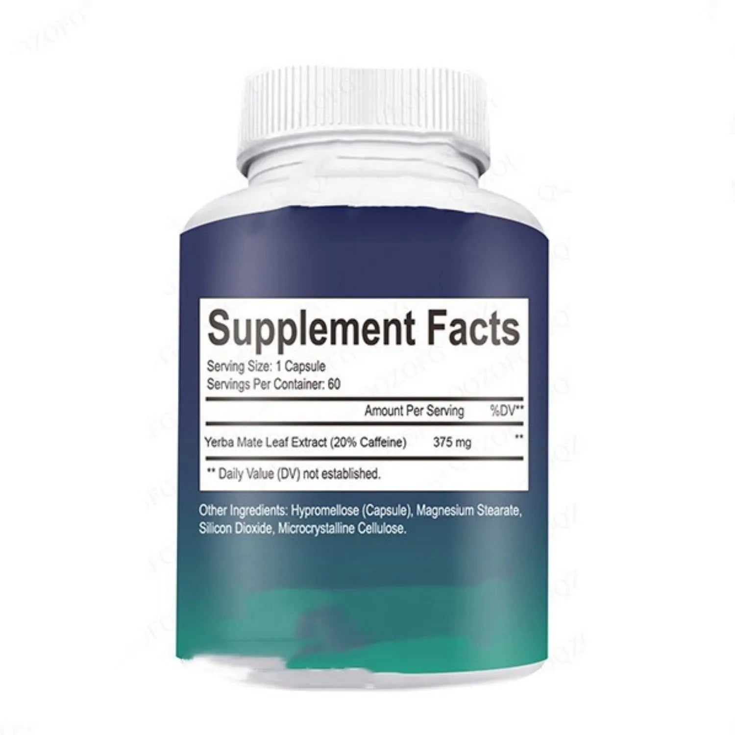 A bottle containing 60 vitamin supplement capsules for adult use.