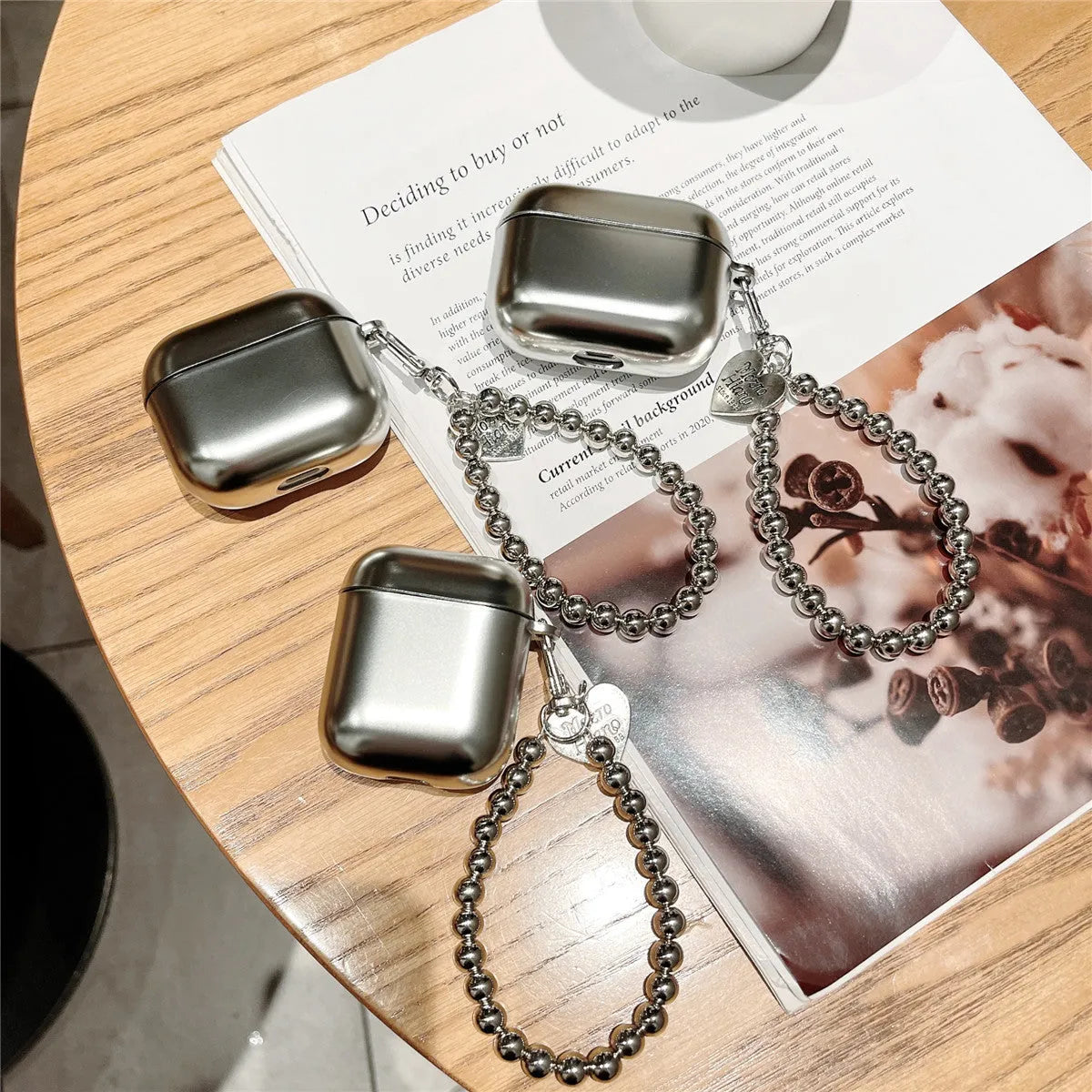 Matte plating TPU protective case for AirPods Bluetooth headsets with electroplated finish