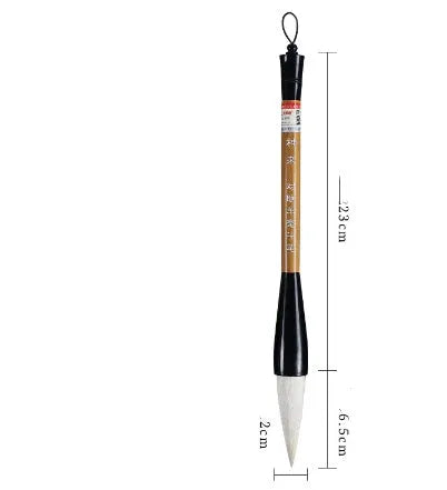 Large traditional Chinese painting wrist brush with sheep hair nib for calligraphy and ink art