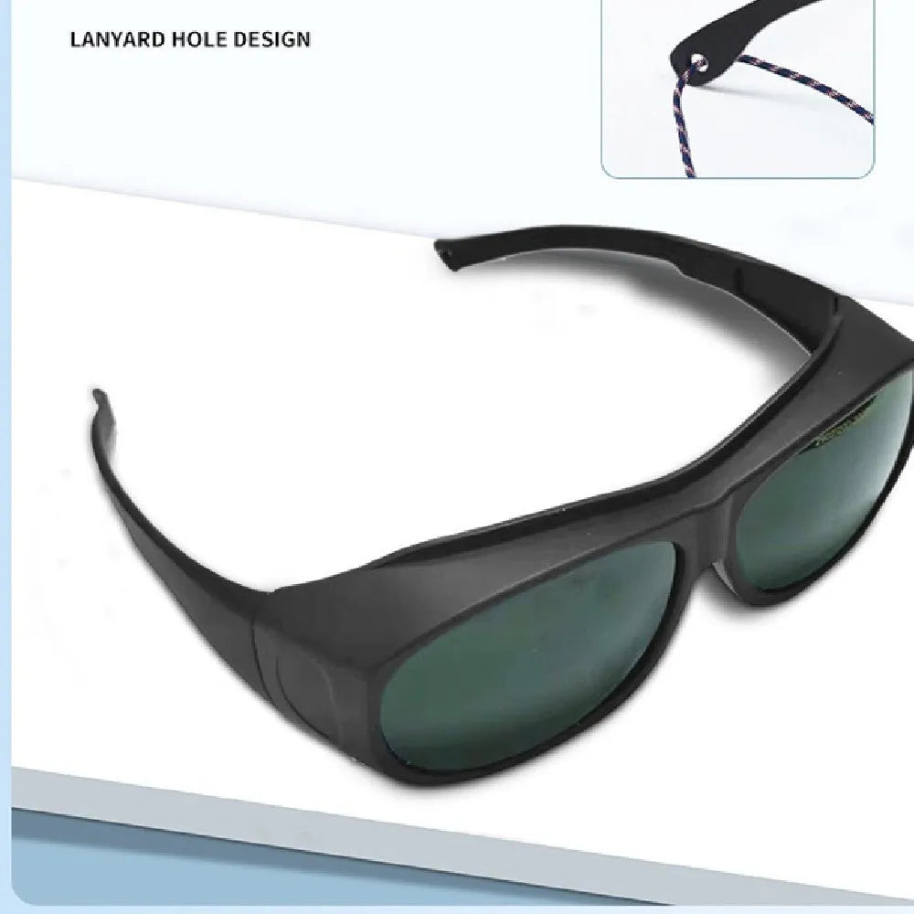 Photon skin rejuvenation and welding laser protection goggles with polycarbonate lenses.