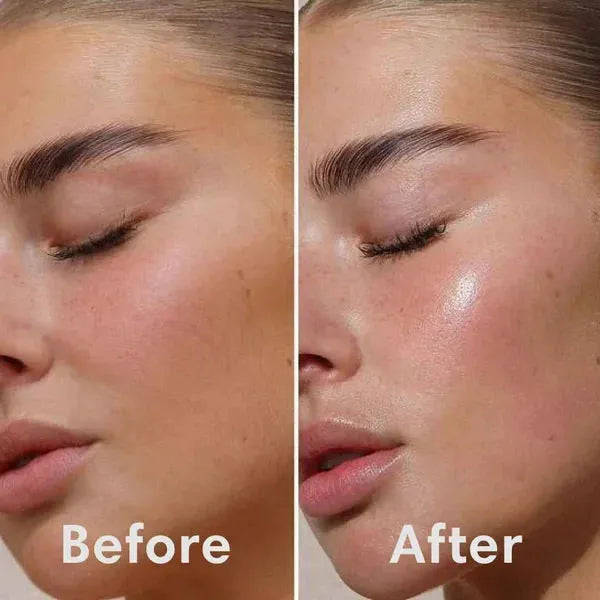 Collagen night face mask bottle with applicator brush for firming and hydration