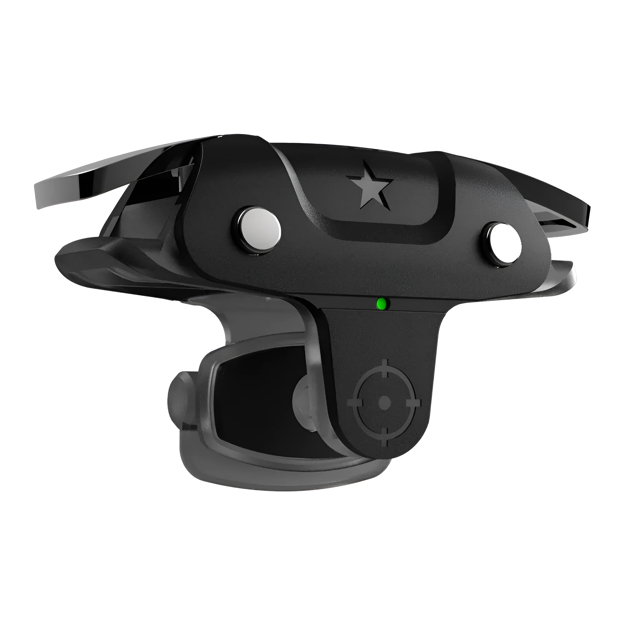 Black F5 mobile game controller for smartphones measuring 5 by 2.5 by 2.96 centimetres