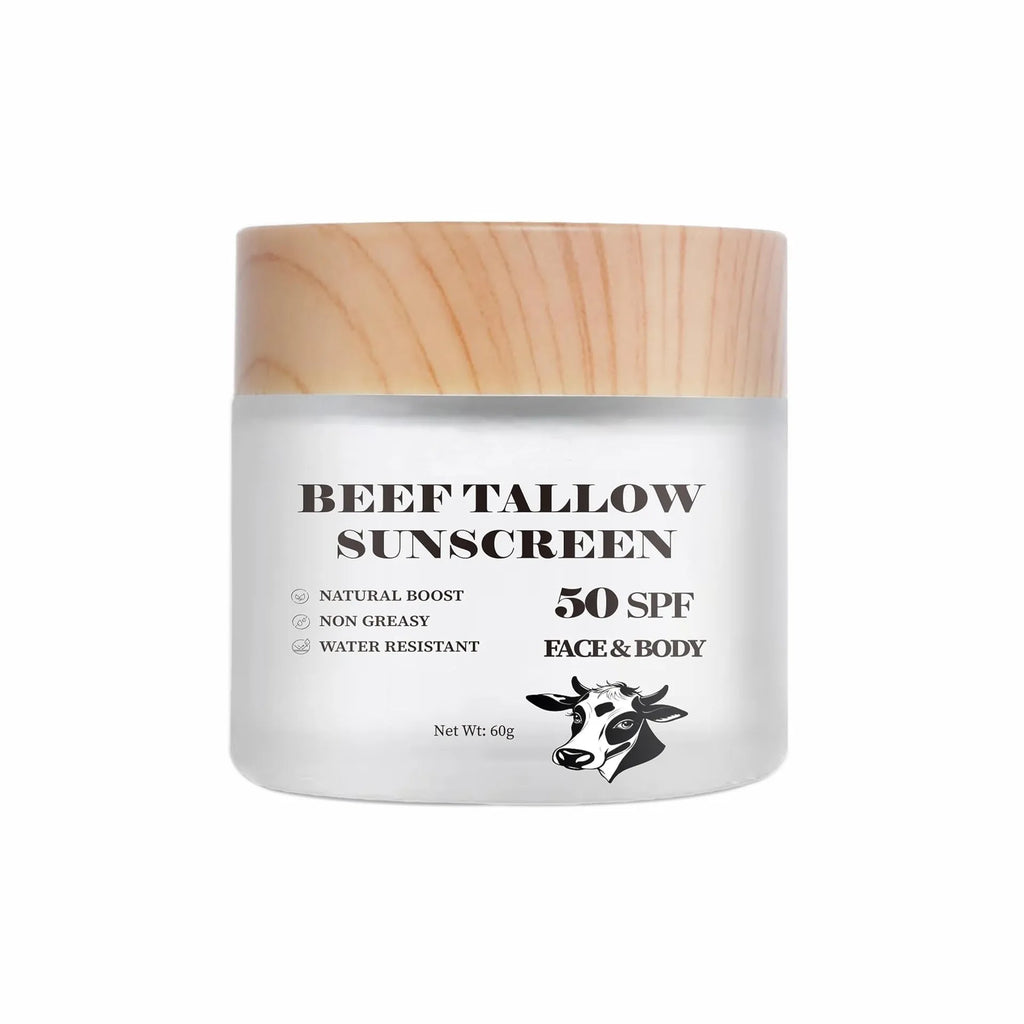60g jar of beef tallow protective cream, waterproof and non-greasy formula for skin barrier protection.