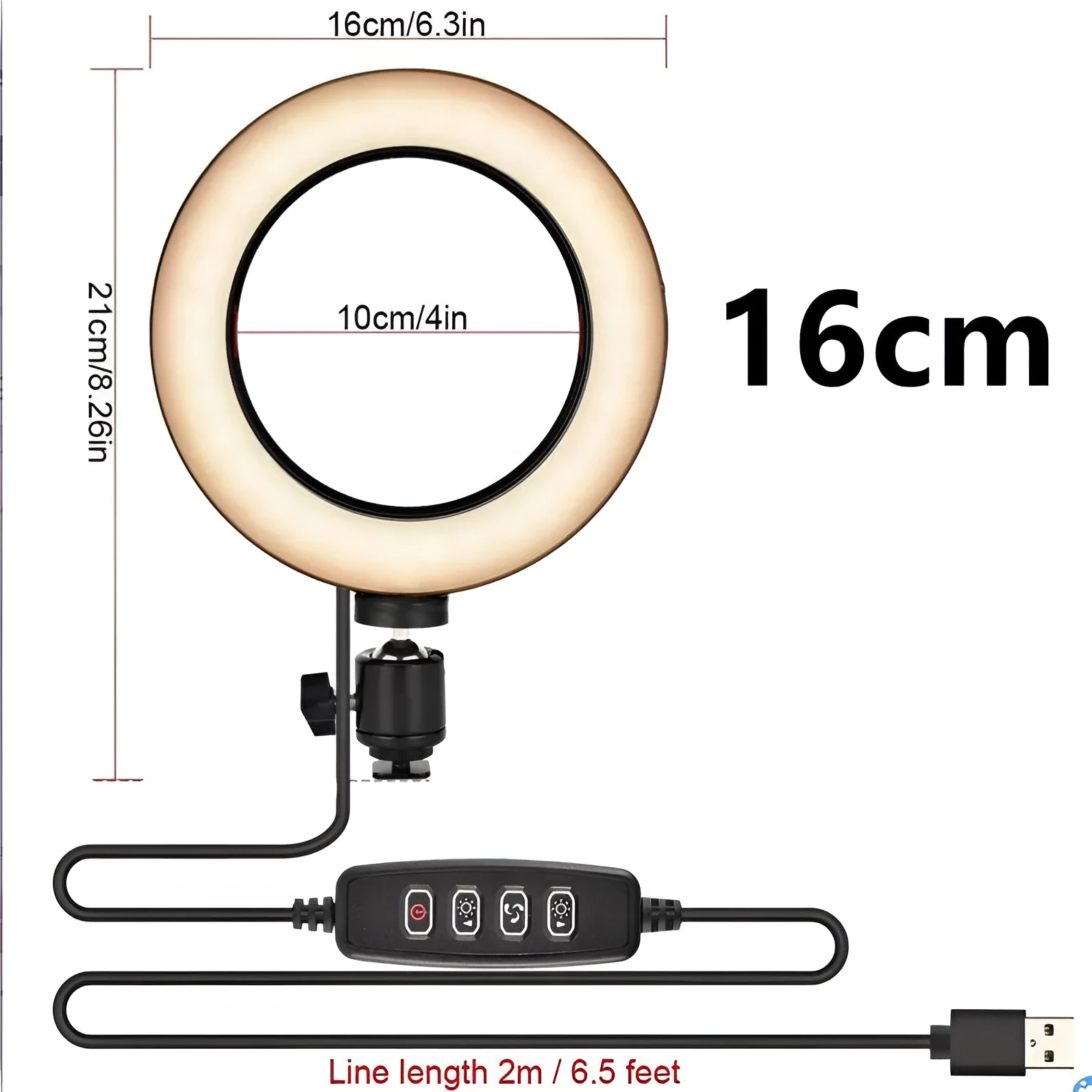 Adjustable live phone stand with height range from 35cm to 110cm for mobile phone support