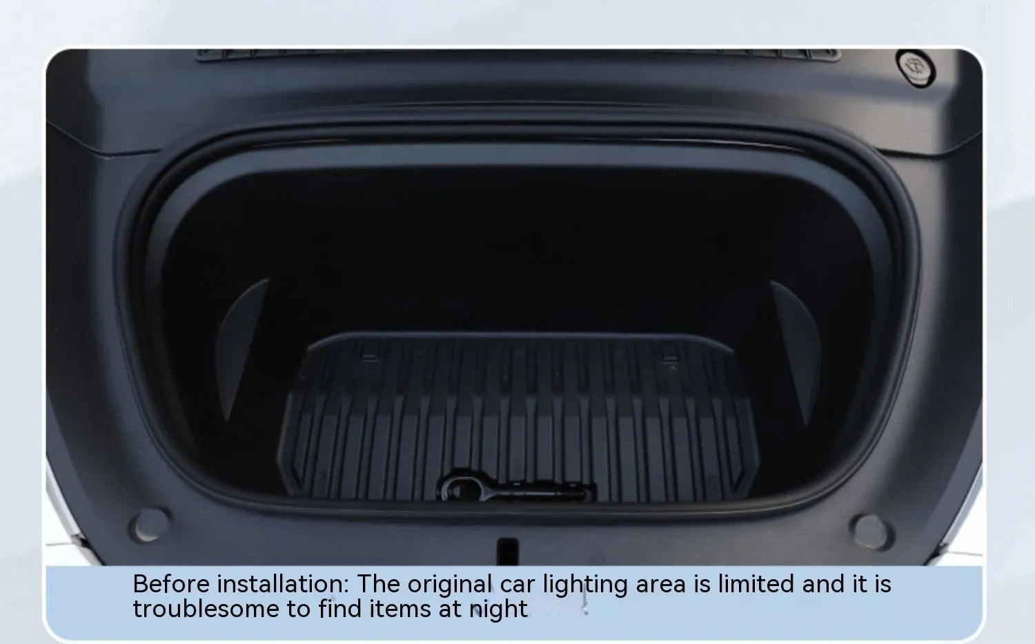 Tesla Model 3 Model Y front backup box ambience light kit with soft silicone light bar
