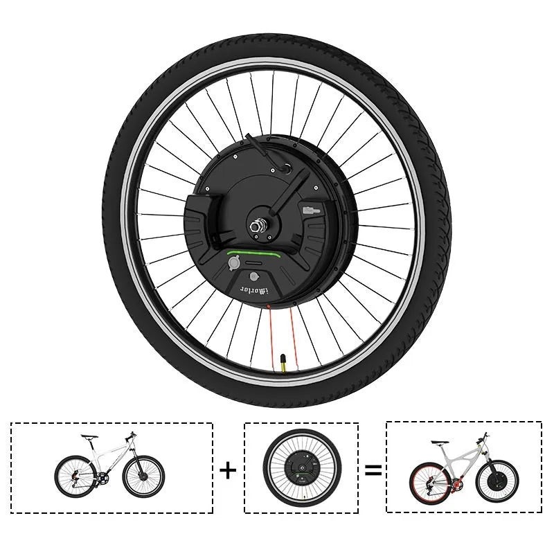 Imotor 3.0 black alloy hub motor wheel for electric bike conversion kit