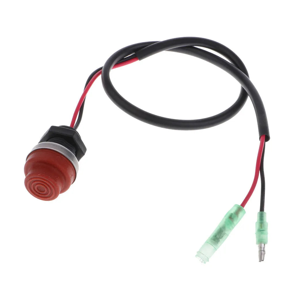 Yamaha marine engine stop switch with rope lanyard for motorboat safety kill switch
