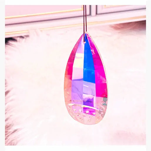 Rainbow electroplated crystal pendant light catcher Christmas decoration