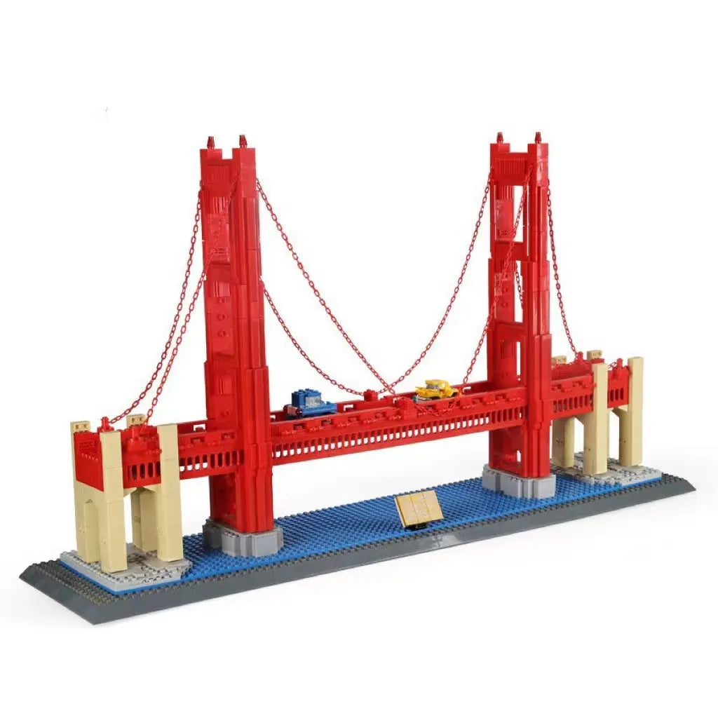 Wange ABS plastic small particle building blocks set with international architecture models