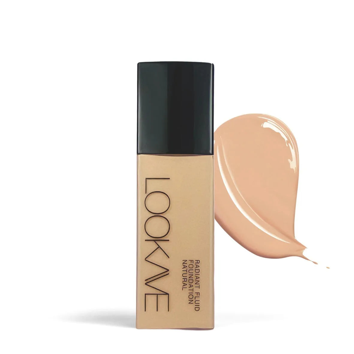 LOOKAVE Matte Liquid Foundation bottle with waterproof brightening formula in 21c size