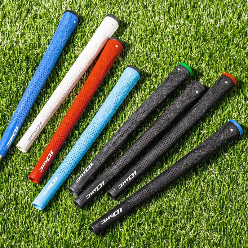 TPE/TPR golf club grip showing non-slip texture and available colour options