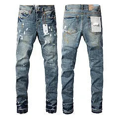 Men's black slim fit skinny jeans with button fly and straight leg design