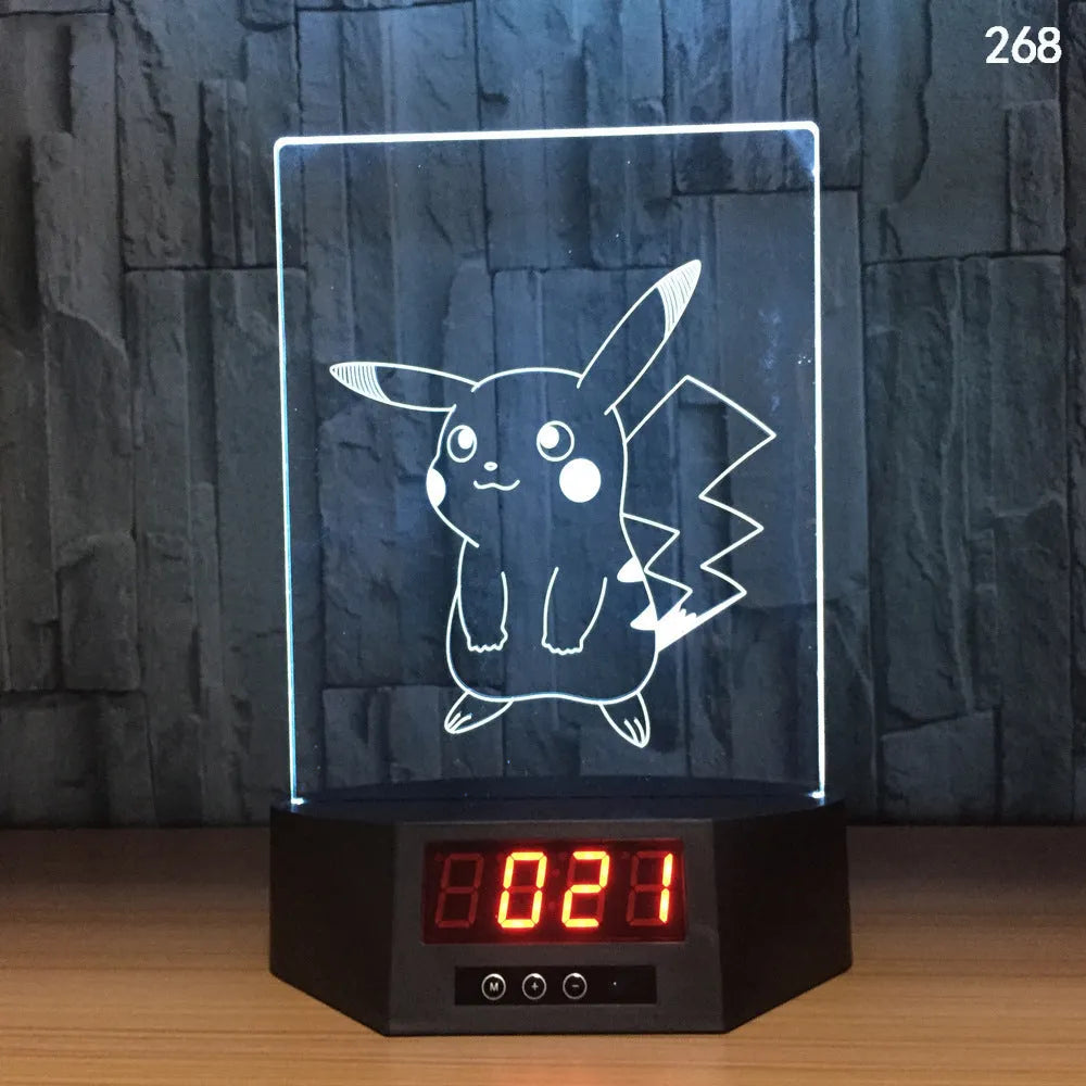 Glowing blue dolphin 3D night light with wireless charging base and remote control on wooden table