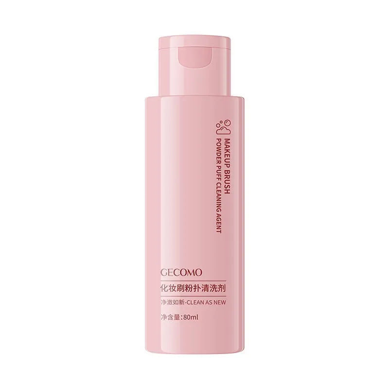 Beauty blender cleaner kit with air cushion tool, 80ml detergent, and 75ml wash-free spray
