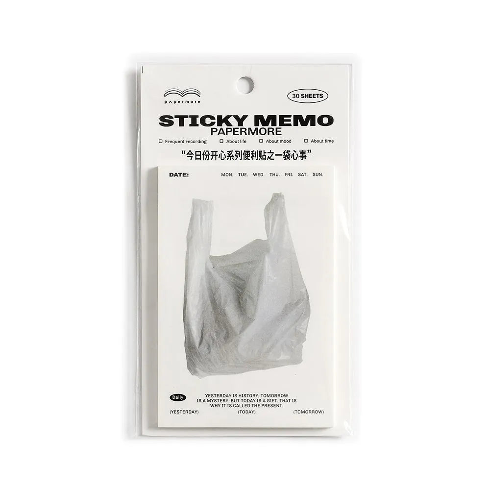 Today's Happy Series Message Sticky Notes pad in one of four colour options.