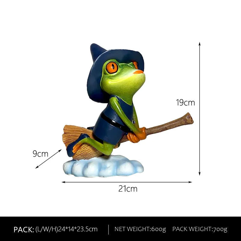 European style magic yoga frog home ornament in RDW123 colour for micro landscape displays