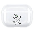Solid colour PC hard shell back cover case for Apple AirPods Pro 3 earphones.
