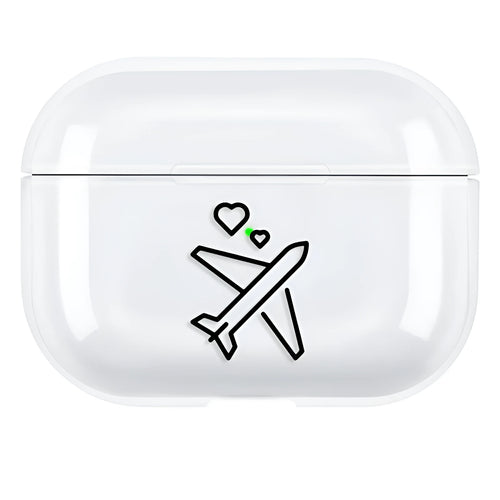 Solid colour PC hard shell back cover case for Apple AirPods Pro 3 earphones.