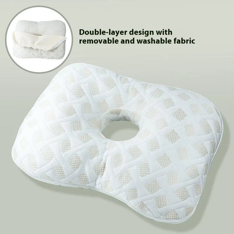 Beauty salon single hole ear pillow with detachable cover in new Chinese style