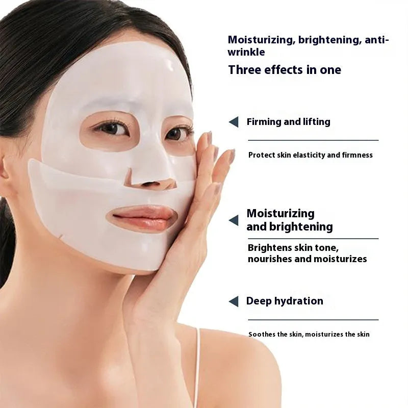 Single collagen anti-wrinkle moisturising facial mask sheet with 28ml serum for universal skin types