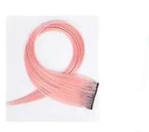 60cm curly gradient hair extension patch in mixed silk material showing colour options