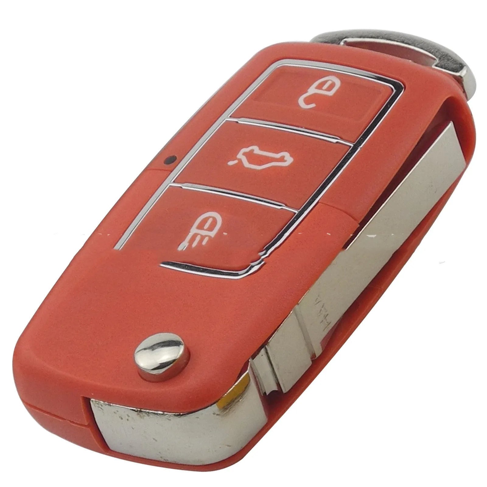 Volkswagen Jetta Golf auto key shell in black, blue, purple, red, and yellow colour options