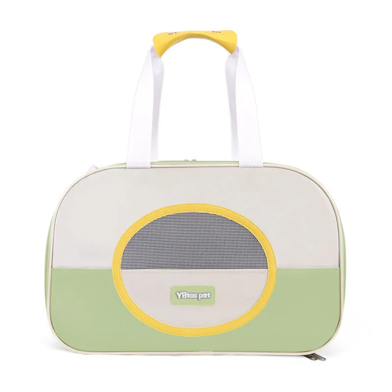 Foldable cat backpack carrier in Oxford cloth with breathable design and 15 Jin capacity