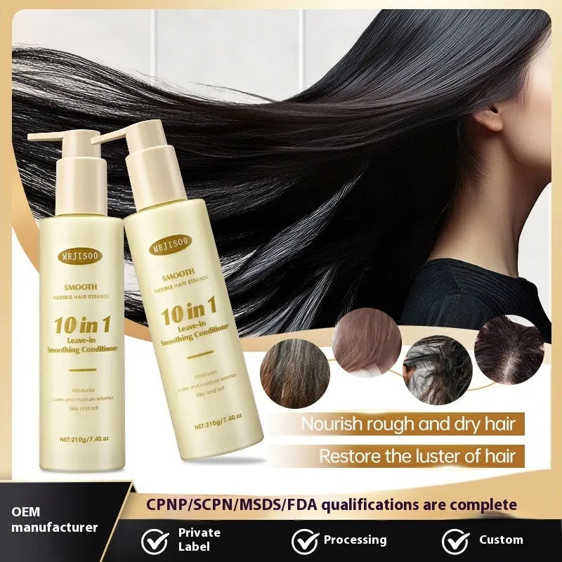 Soft 10-in-1 Wash-free Hair Conditioner bottle with 210g net content for women's hair treatment