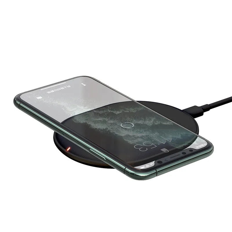 Baseus 15W wireless charging pad for mobile phones with Type-C port and LED indicator