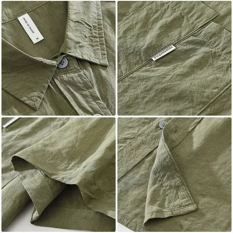 Women's loose-fitting lyocell cardigan in black, green, or purple with short sleeves