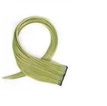 60cm curly gradient hair extension patch in mixed silk material showing colour options