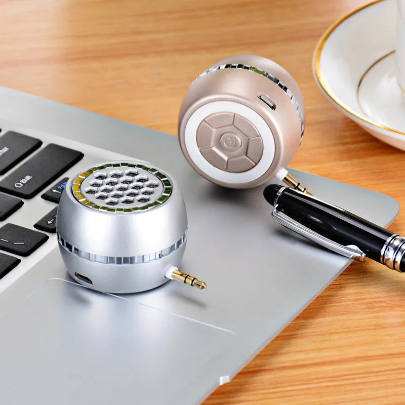 Universal external amplifier speaker in black, local gold or rose gold engineering plastic housing