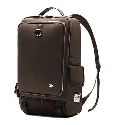 Modern large men's backpack in Oxford cloth shown in Army Green colour.