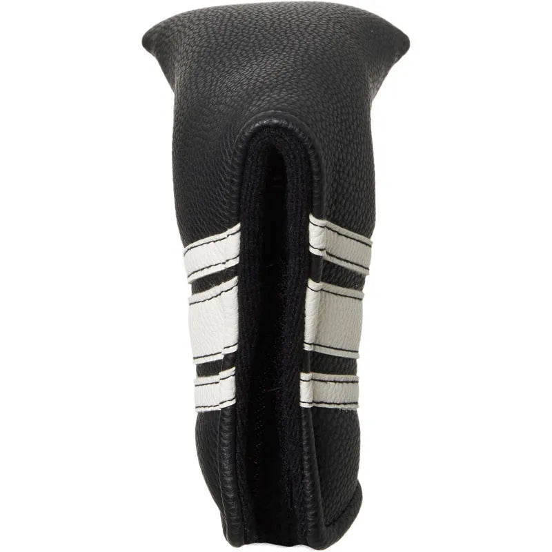 Black PU leather golf push rod sleeve for equipment protection