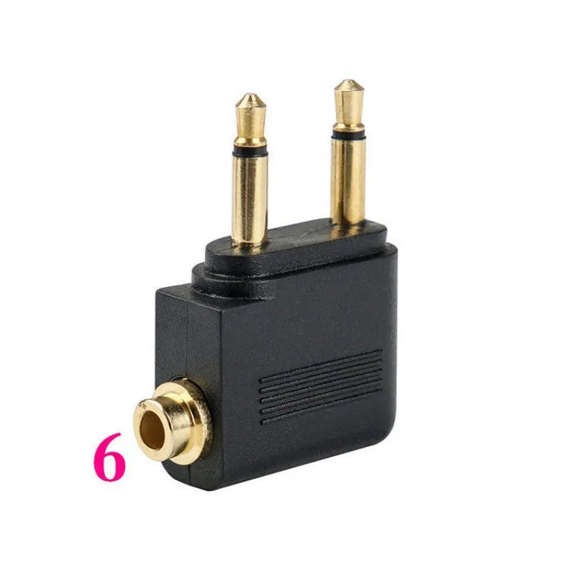 Black Bluetooth 5.4 audio adapter with flexible 3.5mm plug for wireless streaming to car stereos and speakers