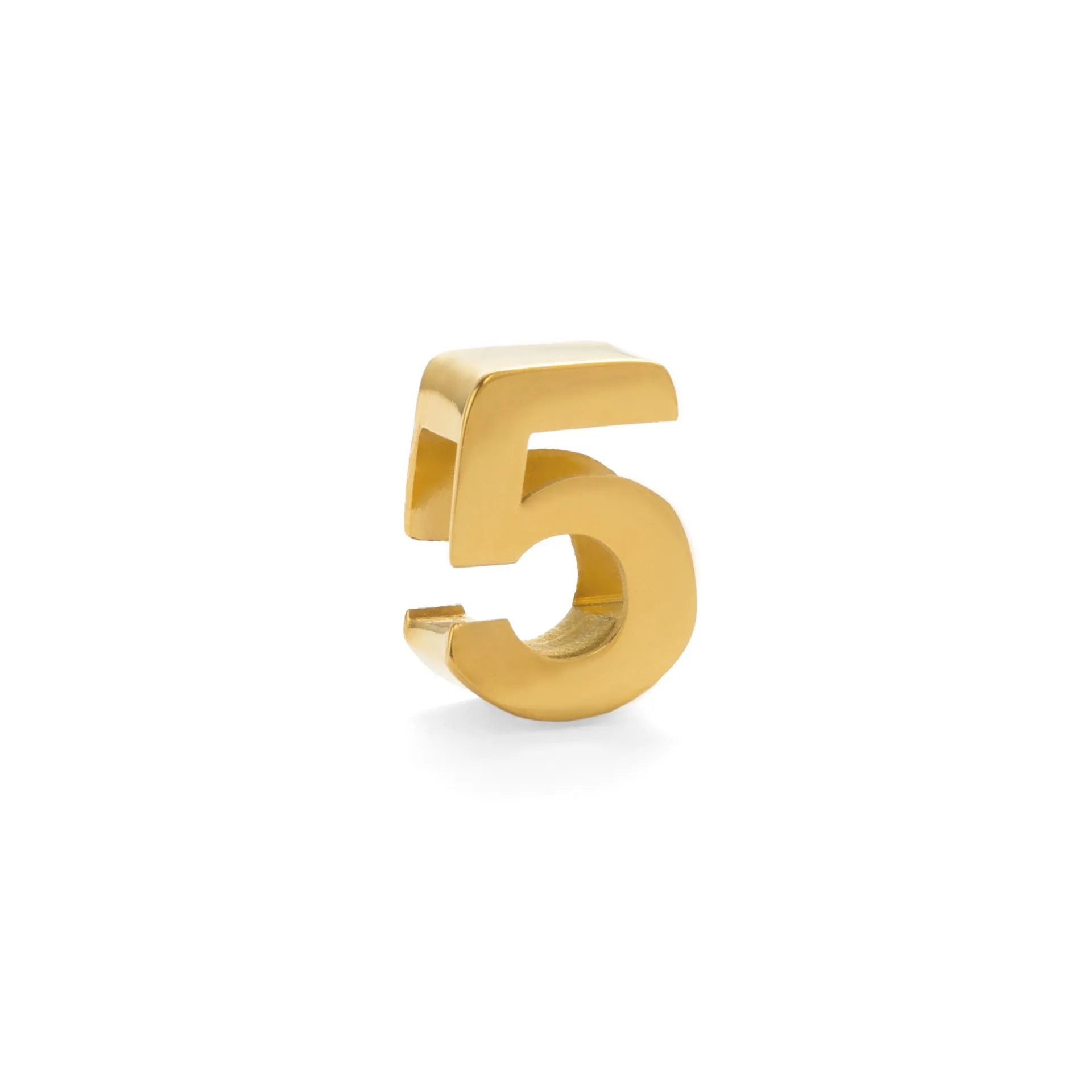 Gold and silver titanium steel necklaces showing letter A and number 7 pendants on 40.5cm chains.
