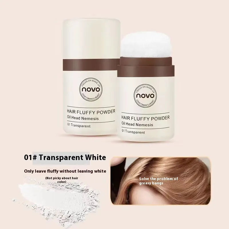 Veejaga Mattifying Powder compact for hairline and face oil control in transparent and brown shades.