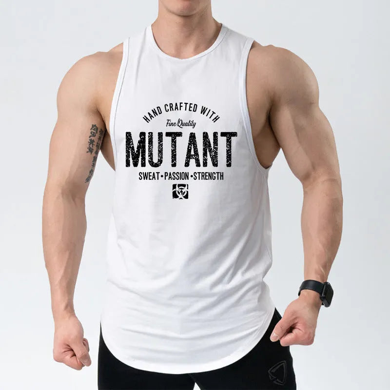 Men's loose fit polyester training waistcoat in multiple colour options including semicircle patterns